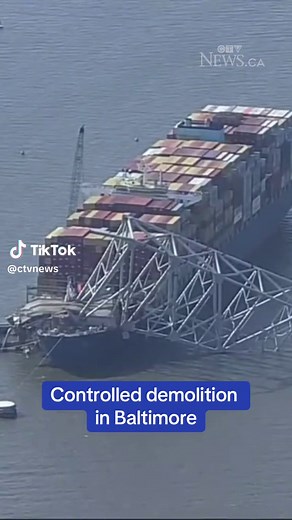 Controlled Demolition of Francis Scott Key Bridge in Baltimore