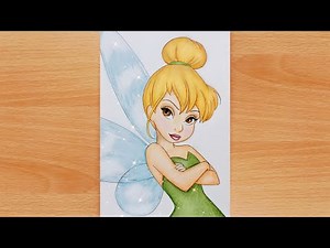 TINKERBELL - Step by step | How to draw Tinkerbell easily