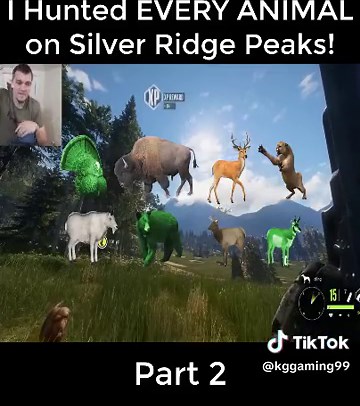 I Hunted EVERY ANIMAL on Silver Ridge Peaks! Part 2 #foryou #viral #gaming #game #hunting