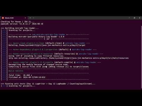 Day 12: Build a Queryable Binary Log Reader in Java 21 | Streaming Log Scan & Torn Write Recovery