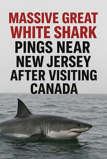 1.8K views · 11 reactions | 麗 Meet Contender — the largest male great white shark ever tagged in the Atlantic! After swimming more than 4,300 miles from the Florida-Georgia border to Canada, Contender has now reappeared off southern New Jersey, near Atlantic City. #Contender #GreatWhiteShark #NewJersey #OCEARCH #MarineLife #WildlifeNews #AtlanticOcean #SharkTracker #USANews | USA HOURS | Facebook