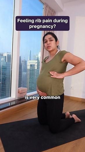 If you want pregnancy-safe routines to stay active and pain-free, comment "Safe" and I’ll send you the details of my Prenatal Yoga Program. Here’s a simple routine you can start with for rib pain👇💛 Side Body & Ribcage Expansion Routine: ✔️ Mermaid stretch – hold for 5 breaths (both sides) ✔️ Triangle Pose → Reverse Triangle – hold for 3 breaths each (both sides) ✔️ Gaumukhasana → Eagle arms – hold for 5 breaths each (both sides) ✔️ 360° ribcage breathing – 10–15 reps All my exercises are pregn