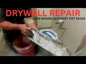 Drywall Repair: In this video, we'll show you simple techniques for perfectly mixing quickset mud