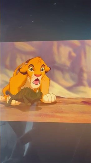 Lion King 1994-Simba roars away the lizard 🦎 🦁