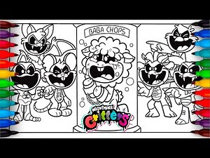 Nightmare Critters Coloring Pages | How to COLOR Baba Chops And Characters Poppy Playtime 3