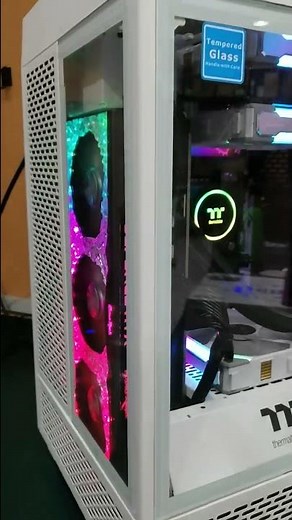 THERMALTAKE THE TOWER 100 SNOW MINI CHASSIS GAMING PC BUILD | RTX 3070 Ti | i7-11700K
