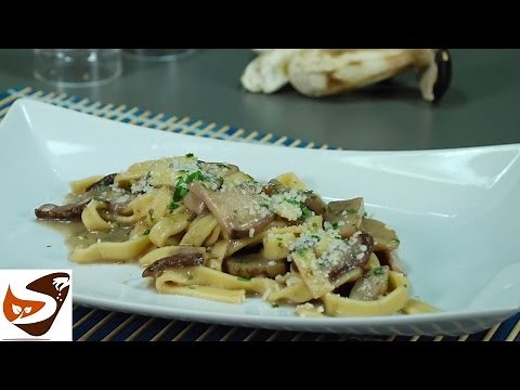 Pasta with mushrooms: porcini or champignon - first courses (pasta with mushrooms recipe)