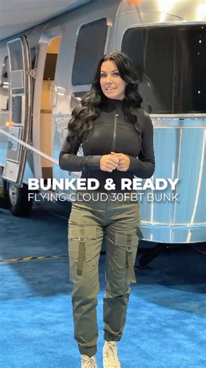 Vals Review on Instagram: "8 Beds + Classic Airstream Style! 😍✨ The Airstream Flying Cloud 30FB Bunk is one of the most family-friendly travel trailers on the road — combining Airstream’s iconic aluminum craftsmanship with a bunk layout that sleeps up to 8. Designed for families, friends, or group trips, it balances comfort, functionality, and timeless travel-trailer charm. – Rear bunk area: queen bed on bottom + twin bunk on top for extra sleeping space – Private front bedroom with walk-around