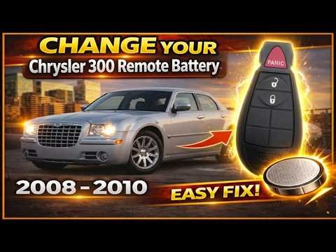 How to Replace 2008-2011 Chrysler 300 Key Fob Battery (3-Button Remote) CR2032 Battery