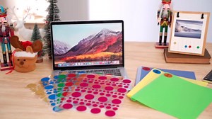 Outus 8 Sheet 632 Pieces Sparkle Rose Red Round Dot Stickers Foil Glitter Circle Stickers Assorted Size Labeling Sticker for Behavior Chart, Classroom, Office, Planner, Art DIY