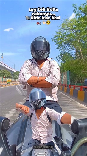 log kuch bhi bole tu bas ride kar🏍️👈🏻😎🙂 #akshukevlogs #motovolgger #bikeriders #probikers #riderlife