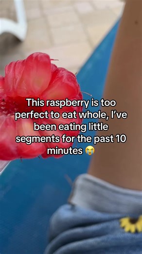 I love raspberries #fyp #foryou #fruit #raspberry