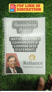 Accountancy Project File on Reliance (CBSE CLASS 12th) #project #viral #trending #schoolproject
