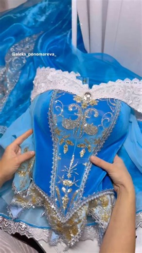 Princess Aurora costume 💙🩵✨ Available for ordering✨ Blue Aurora gown is a part of our deluxe princess collection . . . #sewing #corset #princessaurora #disneyprincess #princessdress | Yaffie Dreams