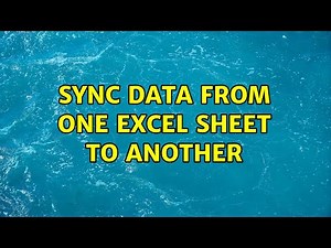 Sync data from one Excel Sheet to another (2 Solutions!!)