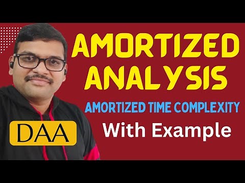 07-Amortized Analysis in Algorithms Explained with Example | DAA Time Complexity | DAA