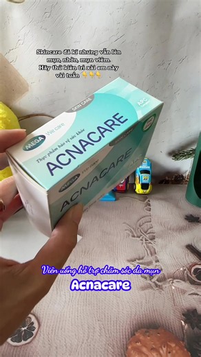 Viên uống hỗ trợ chăm sóc da mụn Acnacare — dùng vài tuần thấy khác biệt