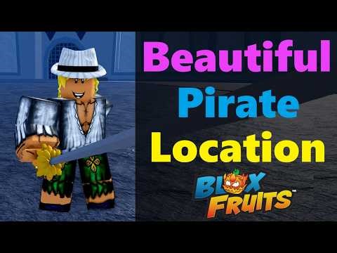 Where is Beautiful Pirate in Blox Fruits | Beautiful Pirate Location #roblox #bloxfruits