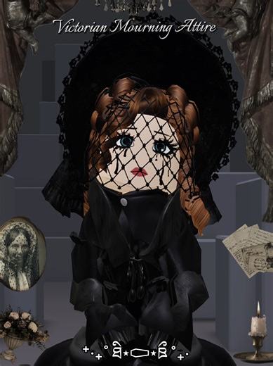 ⁺‧₊˚ ཐི⋆⚰︎⋆ཋྀ ˚₊‧ #victorianfashion #robloxoutfits #robloxfyp #victoriangoth #roblox
