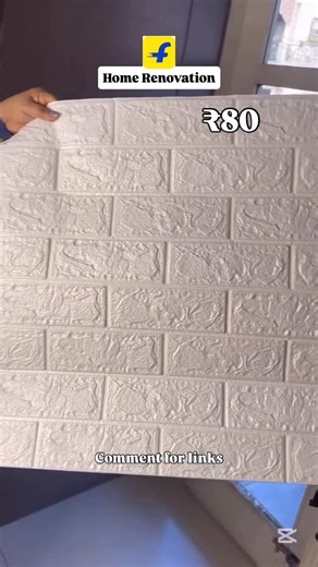 Flipkart |amazon|meesho on Instagram: "Renovate your kitchen this Diwali with these realistic brick wall stickers from Flipkart — just ₹85 each! 😍✨ Easy to apply, waterproof & gives your walls a premium festive makeover instantly. 🧱💫 Perfect for kitchen, living room & home decor! brick wall sticker, kitchen wall sheet, Diwali renovation, Flipkart home decor, budget wall sticker, festive home makeover, waterproof wall sheet. #diwalirenovation #homemakeover #diy #flipkartfinds #walldecoration #