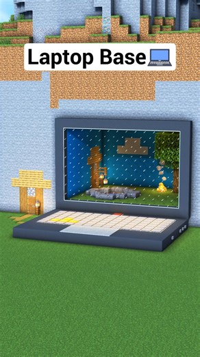 Minecraft Laptop Base🏠 #minecraft