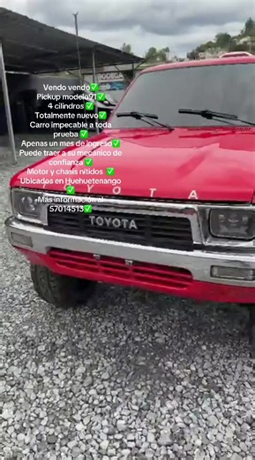 Vendo pickup modelo 91 4 cilindros en Huehuetenango