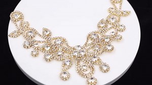 PEARLY JUN Rhinestone Appliques Silver Diamond Applique Patches for Dresses Hand Sewing Craft Projects DIY Wedding Clothes Shoes Hats Bags Embellishments