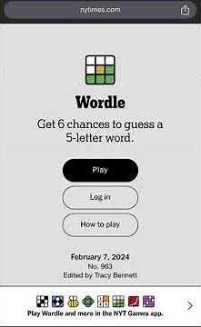 Today’s Wordle 963 Answer for 02/07/2024 - Wordle February 7th 2024 - NYT Daily Wordle Today Answer