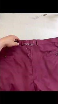 How to reduce the waistband of dress pants. #sewing #handsewing #fashion #everydaysewing