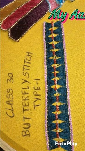 ✨ Class 30 | Butterfly Stitch ✨My Aari Work journey