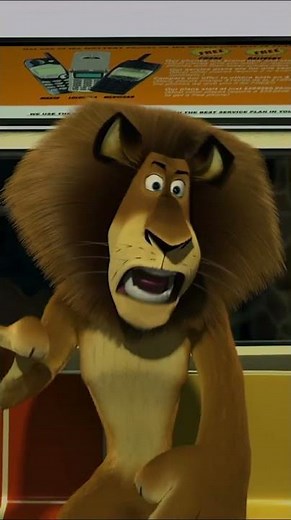 The gang take the subway 🦁 #shorts #madagascar