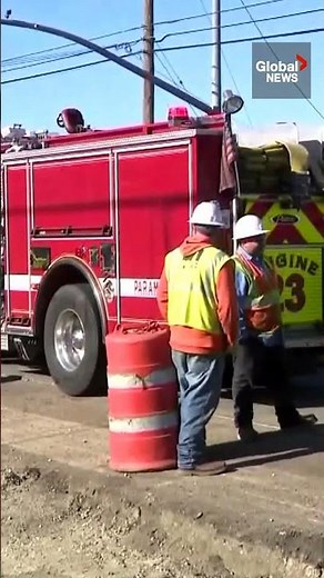 California gas explosion: Doorbell camera catches blast after construction crew damages pipe