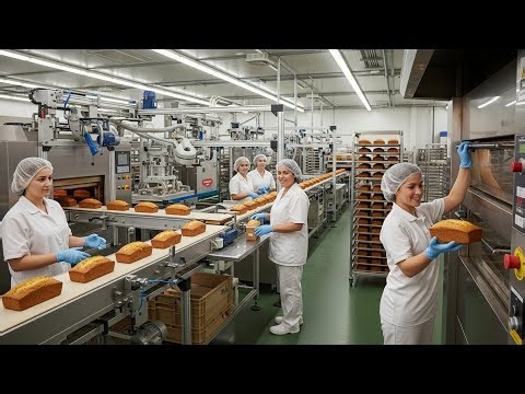 Inside a Banana Bread Factory: An incredible automated Production process