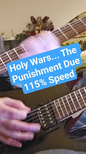 Megadeth - Holy Wars... The Punishment Due (115% Speed Guitar Cover) ‪@Megadeth‬