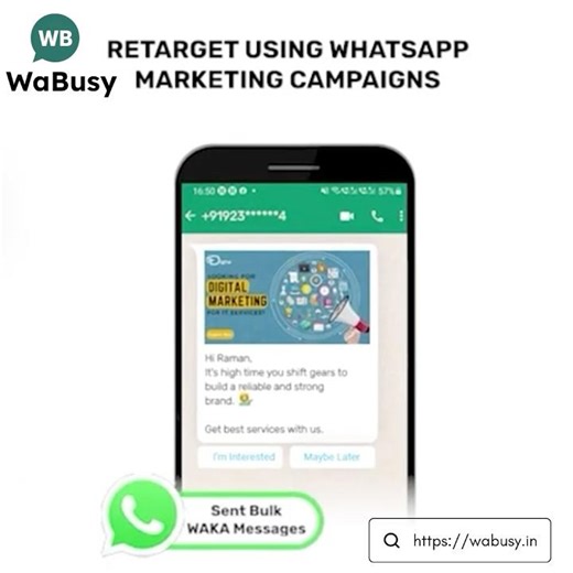 Bulk SMS via Wabusy | Auto Bot Reply Report System