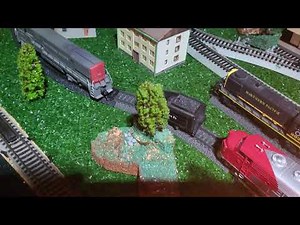 Adding hills & flocking to model train layout