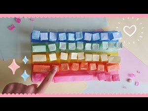 무지개 키보드 팝잇 만든것 소개🌈| 따니네 만들기 출처 | 키보드 팝잇 | 종이 팝잇 | 피젯토이 | 키보드 팝잇 큰버전