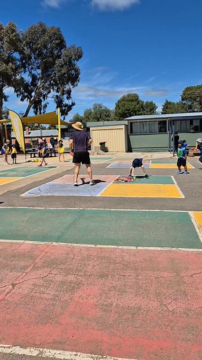 HOUSE CHALLENGE! Today the F-2s played a game Rob the Nest with a twist... but I'm not sure who had more fun, Mr O or the students? | Huntly Primary School
