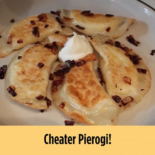 Pierogi = the ultimate comfort food. Let Chef John show you how to make this easy, "cheater" version that'll save you time without sacrificing flavor. GET THE RECIPE: http://armagazine.com/3rBUnK4 | Allrecipes