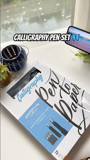 Calligraphy Pen Set for beginners🦋 #calligraphylettering #trending #shorts #calligraphy #lettering