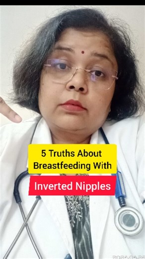 Dr Tanima Singhal- Lactation Consultant on Instagram: "Question: “I have inverted nipples. Is breastfeeding possible?” 5 Truths About Breastfeeding With Inverted Nipples 1. Baby feeds from breast – not nipple alone. 2. Shield helps initially – trains nipple outward gradually. 3. Pumping before feeds – pulls nipple into position. 4. Deep latch matters most – not nipple shape alone. 5. Many moms succeed – anatomy rarely blocks milk flow. 👉 If you have specific concerns about your milk supply or a