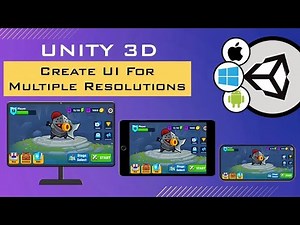 Unity 3D : Create UI for multiple resolutions and screen sizes