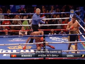 DAVID BENAVIDEZ FIRST KNOCKDOWN EVER IN HIS BOXING CAREER|| BENAVIDES VS GAVRIL
