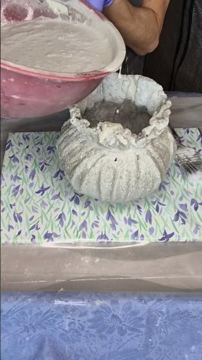 Large Concrete Pot Idea - Bulbous Belly