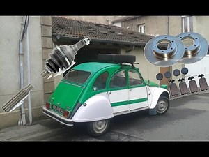 2CV remplacement disque plaquette de frein et cardan ( CITROËN 2CV )