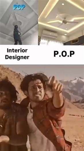 19 lakh ka fark Hai 😂 #pop #ceiling #design | Faisal Ansari