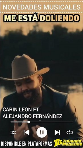 Carín León y Alejandro Fernández presentan ME ESTÁ DOLIENDO #CarinLeon #AlejandroFernandez
