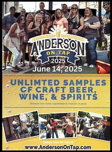Have you gotten your tickets yet? Anderson on Tap will be downtown Anderson on June 14, 2025, 1:00pm-5:00pm. Anderson on Tap offers unlimited samples of over 150 different wines, spirits, and craft beers from Central Indiana and beyond. Music, activities, and food trucks add to the fun. Tickets available at: https://event.ontaptickets.com/events/anderson-on-tap-2025 | City of Anderson Government