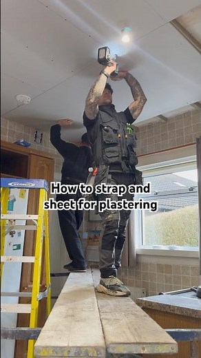 How to strap and sheet for plastering