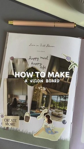 vision board tutorial 🤍 have you write your 2023 vision board? 😆 #tutorial #visionboardtutorial #visionboard #visionboard2023 #howtomakevisionboard